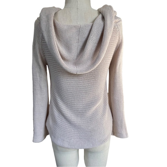 LF Seek the Label Cozy Off Shoulder Cream Long Sleeve Knit Boho Sweater Small - Picture 7 of 11